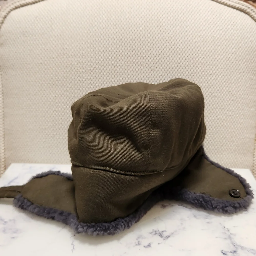Kara Boys Military Style Green Trapper Warm Hat